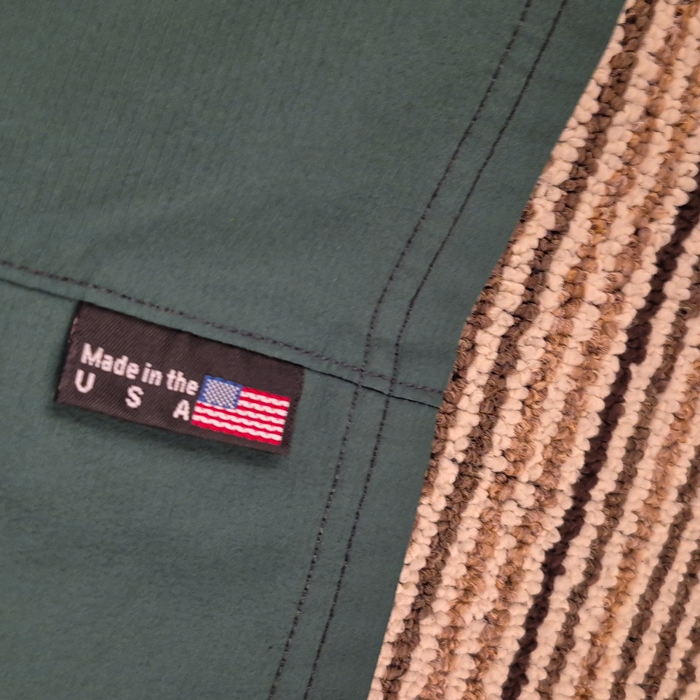 AEROSTITCH Riderwear Green Black Poly Medium Windbreaker Moto Pullover Jacket - Picture 7 of 9